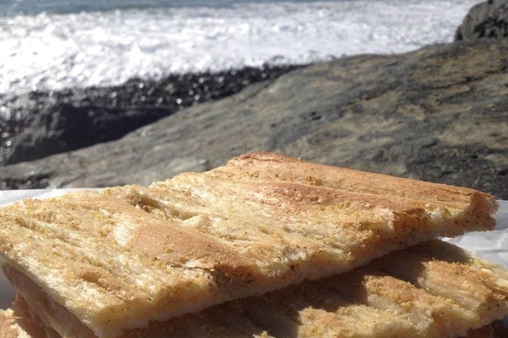 , Focaccia on Ligurian Riviera