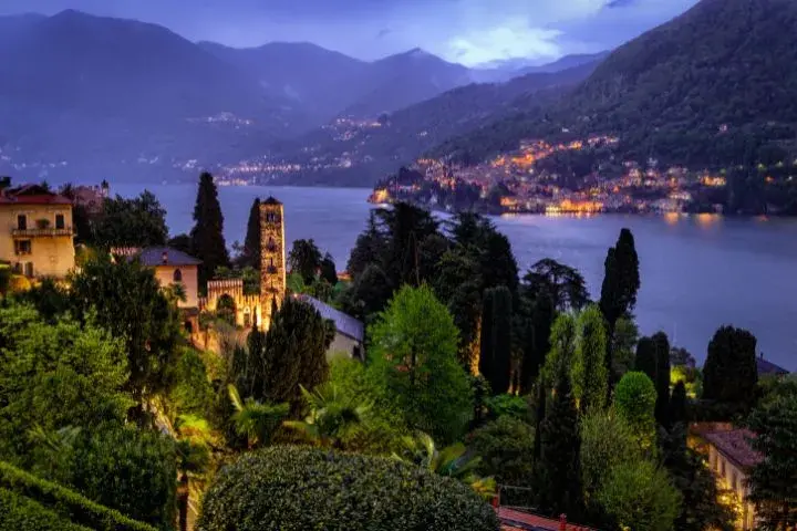 Drive Milan To Como, Lake Como by Night