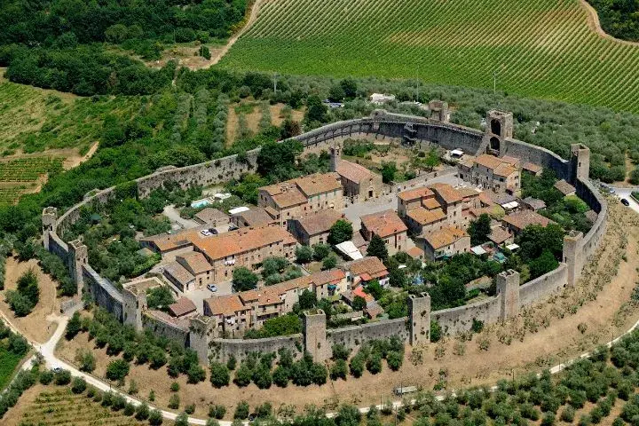 Drive Milan to Rome, Monteriggioni Medieval Hill Towns
