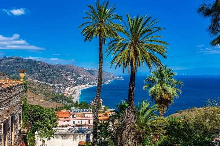 Ortigia island, Syracuse, Taormina Beach