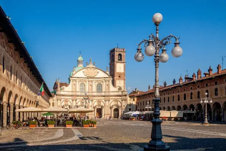 Drive Rome To Milan, Vigevano's Piazza Ducale