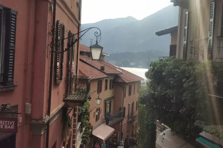 Driving in Italy During Summer Heatwave, Bellagio Town Houses