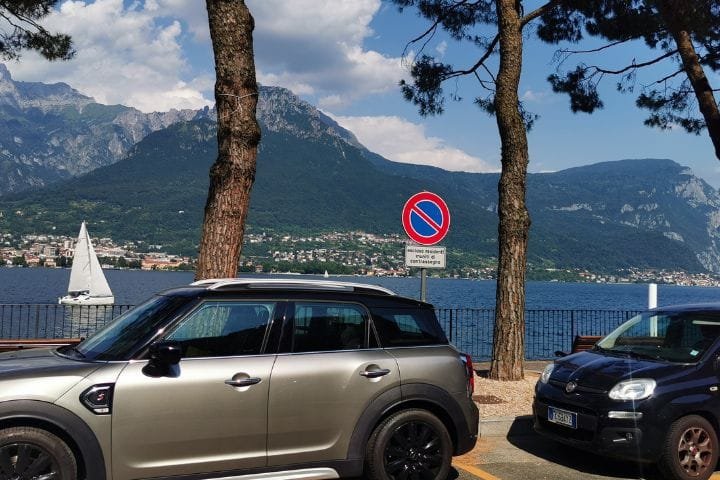 Milan to Lake Como by Car, Lakeside Parking in Onno Village