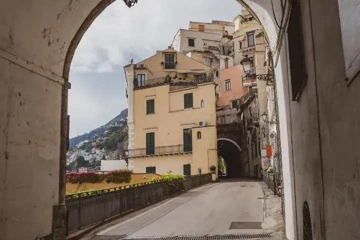Driving The Amalfi Coast, Narrow Street, Amalfi Town