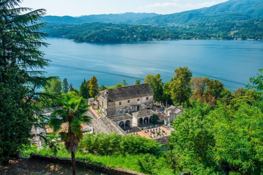 Best Lakes in Italy, Church in The Sacred Mountain of Orta