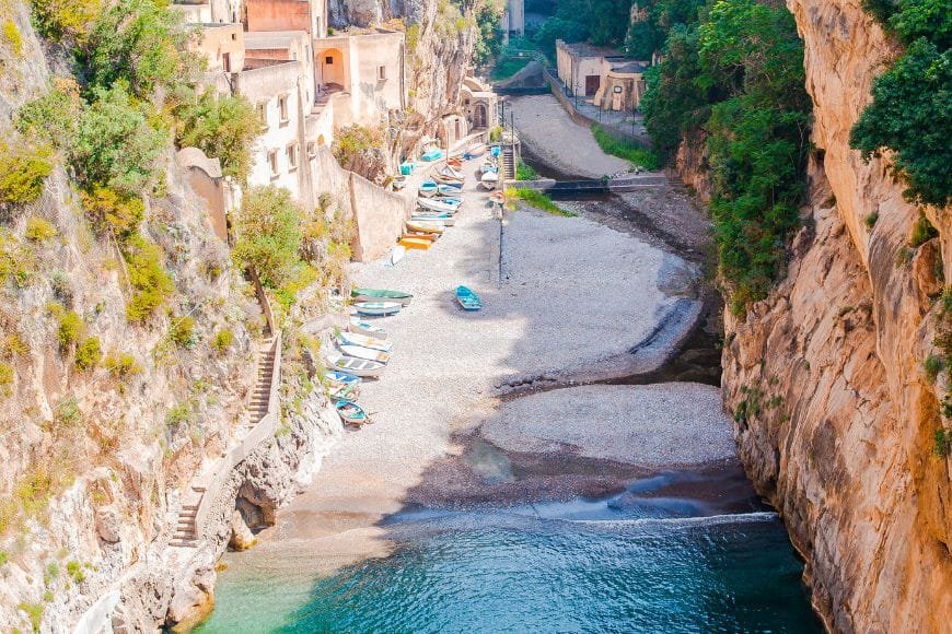 Best Beaches in Italy, Fiordo di Furore Beach, Amalfi Coast