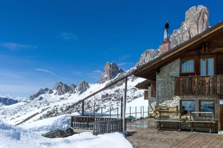 How to Drive Italian Mountain Passes in Winter, Giau Pass Retreat, Dolomites