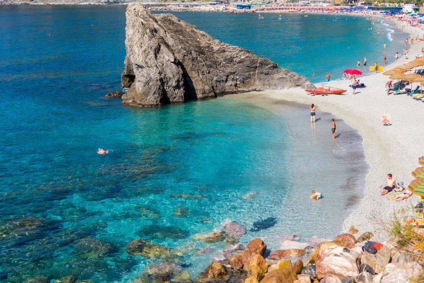 Italy Travel Tips, Monterosso al Mare Beach, Cinque Terre