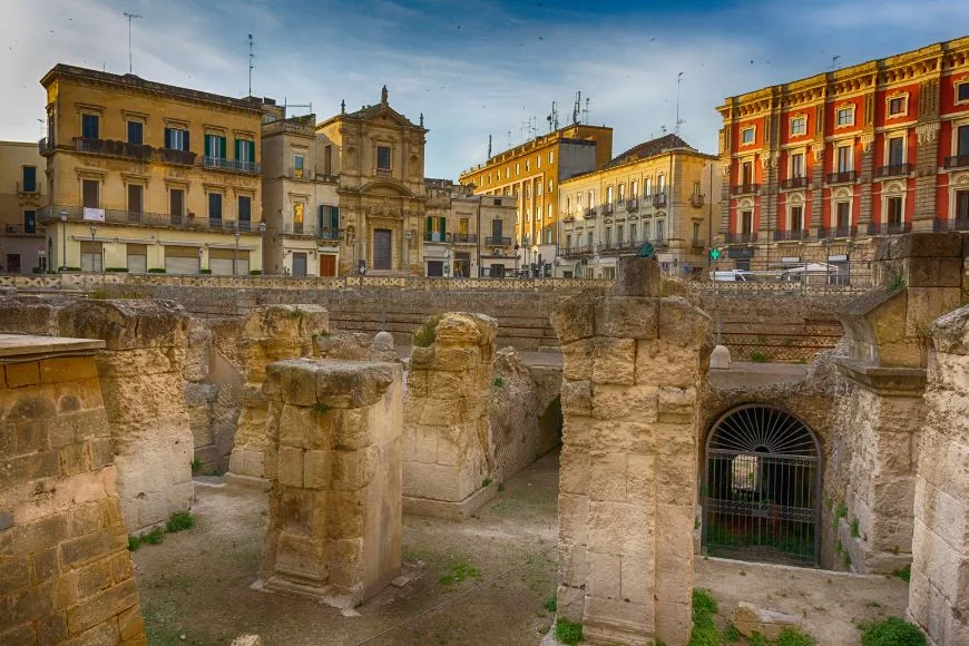 Cheapest Cities to Visit in Italy , Ruins of Roman Amphitheater, Lecce