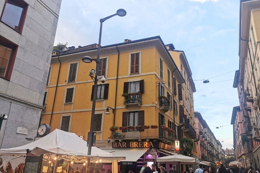 Historical Sites in Milan, Brera District