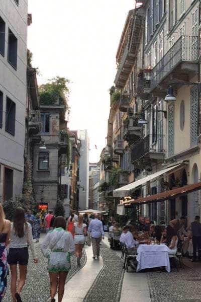 Brera Restaurants, Brera Streets