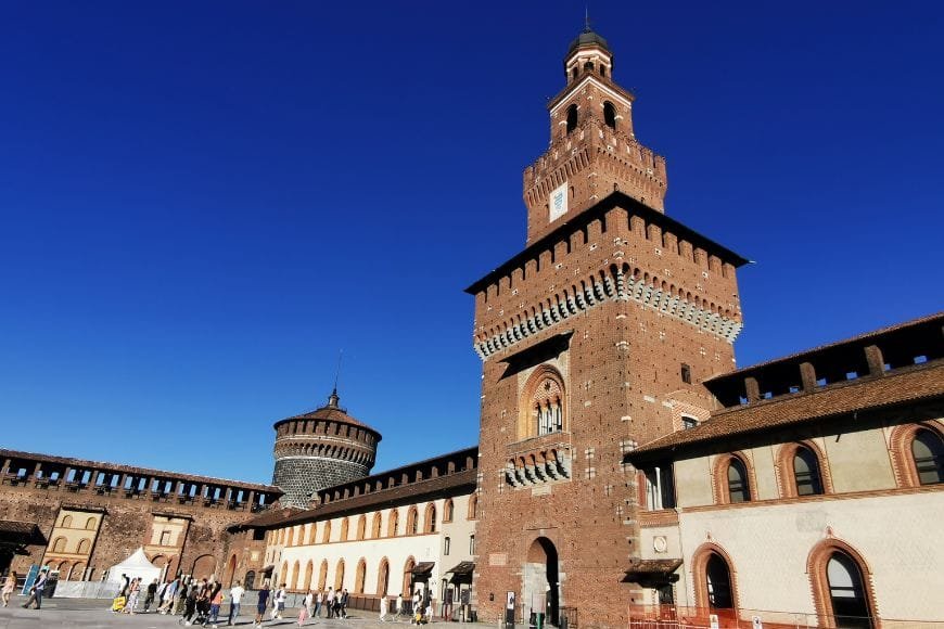 Museums in Milan, Castello Sforzesco Courtyard