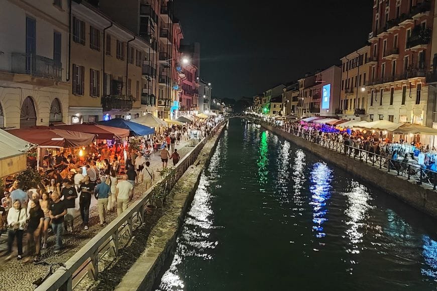 3 Days in Milan Itinerary, Dinner in Navigli
