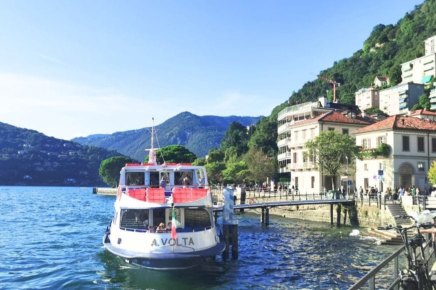 3 Days in Milan Itinerary, Ferry in Lake Como