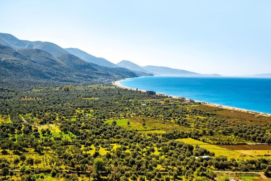 Albanian Riviera drive, Borsh Beach