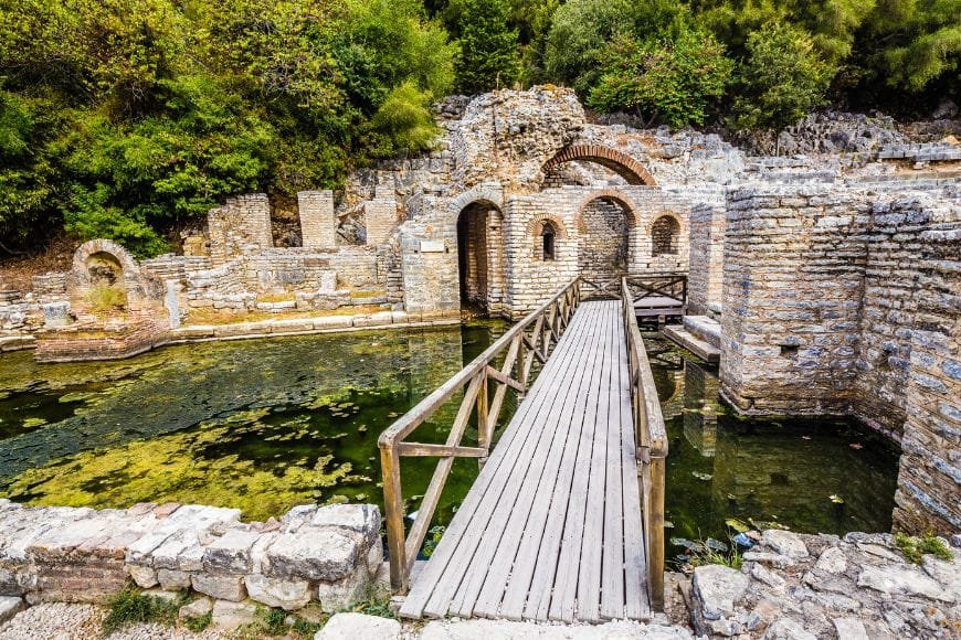 Albanian Riviera drive, Butrint National Park