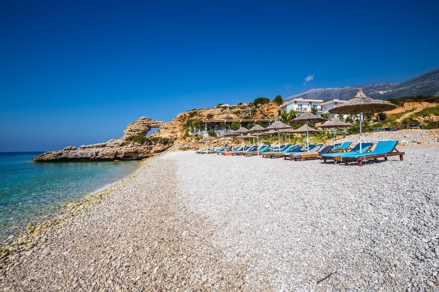 Albanian Riviera drive, Dhermi Beach