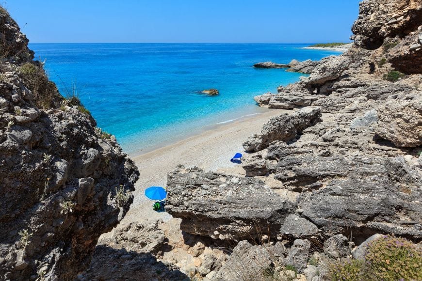 Albanian Riviera drive, Drymades Beach