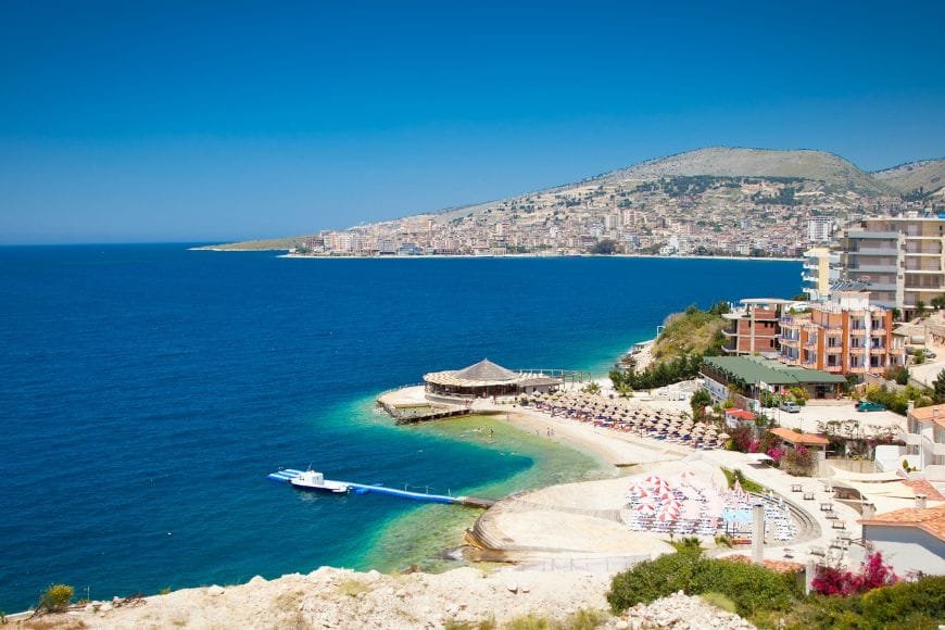 Albanian Riviera drive, Saranda, Albania