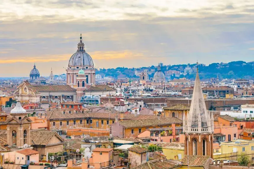 Rome 3 Day Itinerary, Rome View From Terrazza del Pincio
