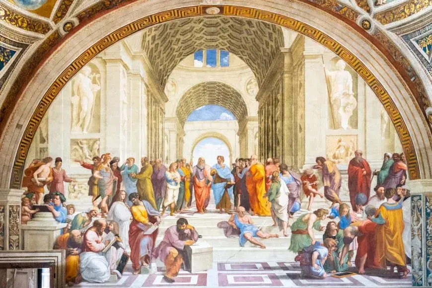 Rome 3 Day Itinerary, School of Athens Painting by Raphael, Vatican Museums