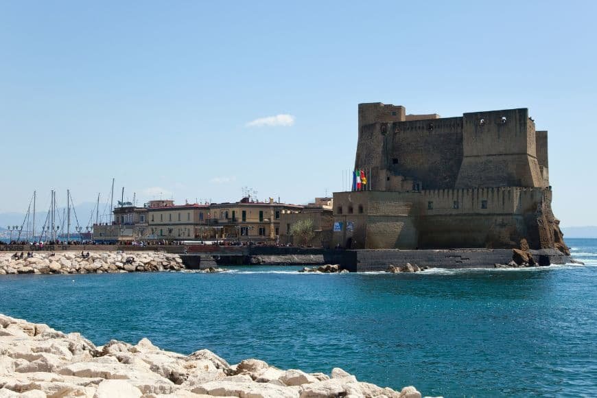 Things to Do in Naples, Castel dell’Ovo overlooking the Bay of Naples
