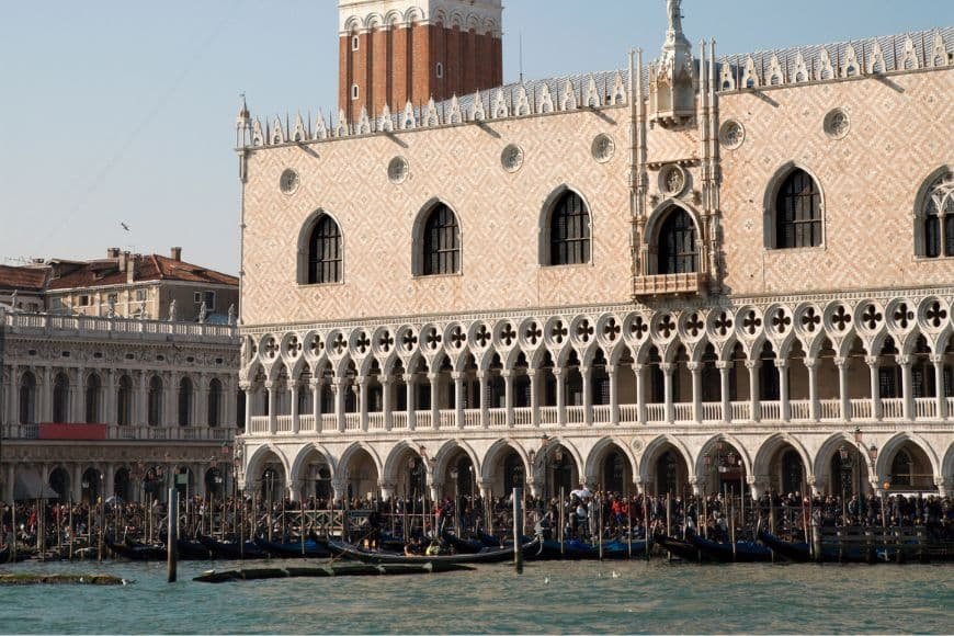 Venice 2-Day Itinerary, Doge’s Palace facade overlooking the lagoon