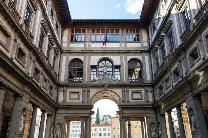 Florence Travel Guide, Exterior of the Uffizi Gallery, one of the best attractions in Florence