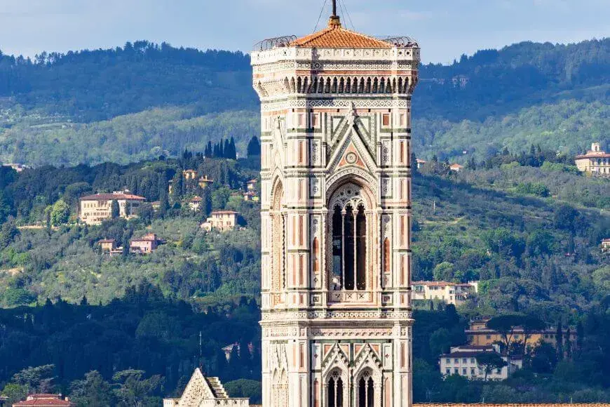 Best Attractions in Florence, Giotto’s Bell Tower in Florence — panoramic viewpoint overlooking the Duomo