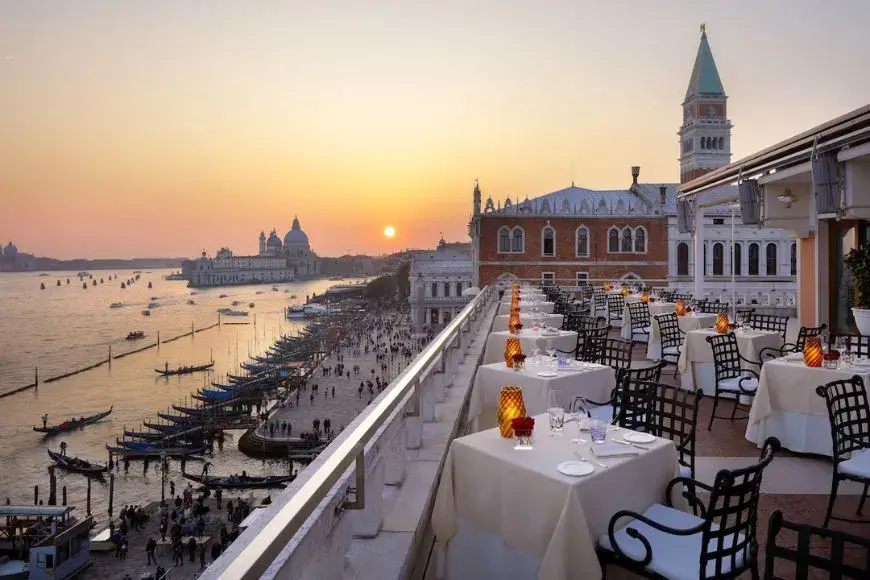 Where to Stay in Venice, Hotel Danieli overlooking the Venetian Lagoon with views toward San Giorgio Maggiore