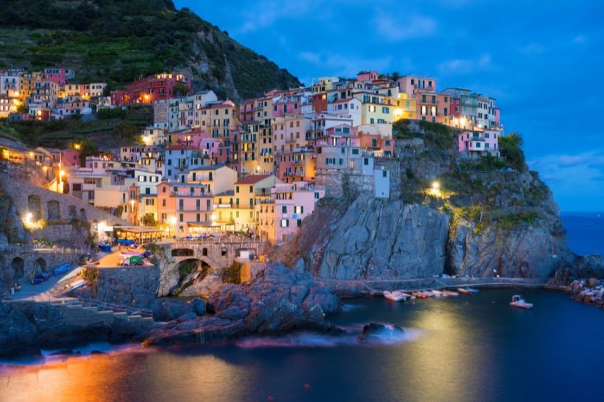 Day Trips From Florence, Manarola village perched on cliffs above the sea Cinque Terre