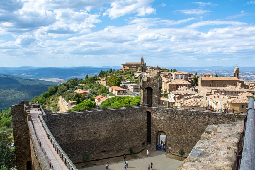 Day Trips From Florence, Montalcino fortress with views over vineyards