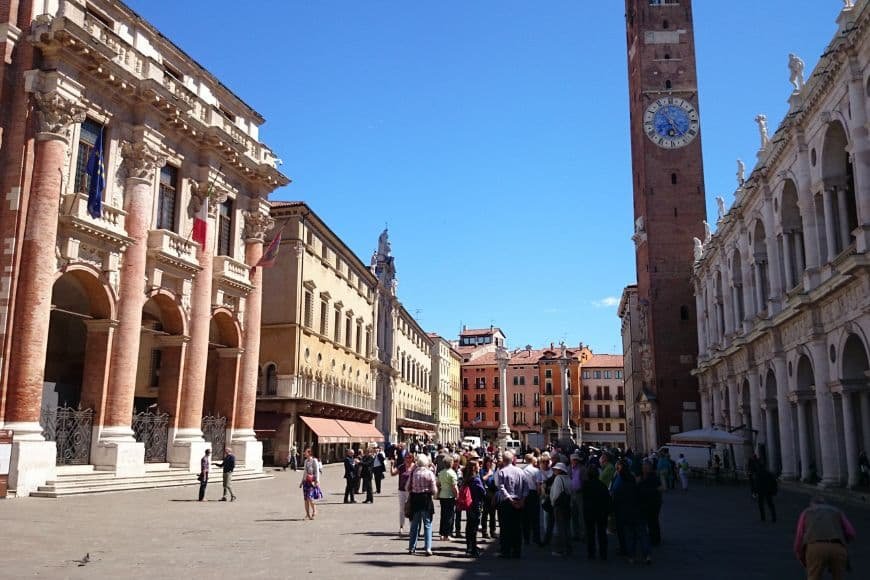 Day Trips From Venice, Palladian architecture around Piazza dei Signori in Vicenza