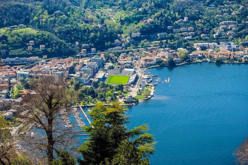 Things to Do in Lake Como, Aerial View of Lake Como seen from Brunate