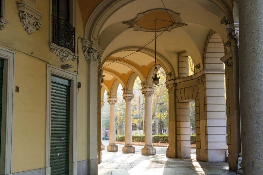 Turin Travel Guide, Arcaded streets of Turin historic center