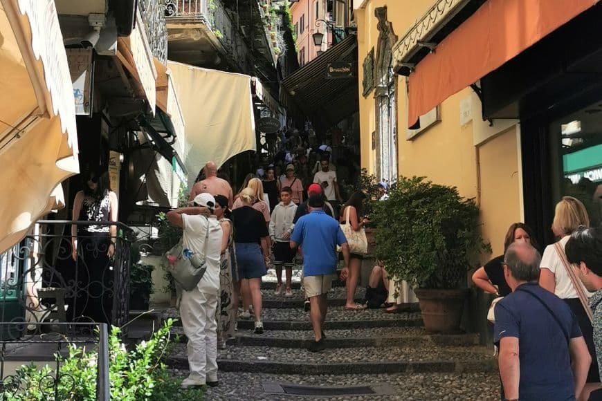 Lake Como 2-Day Itinerary, Bellagio old town with steep stone streets