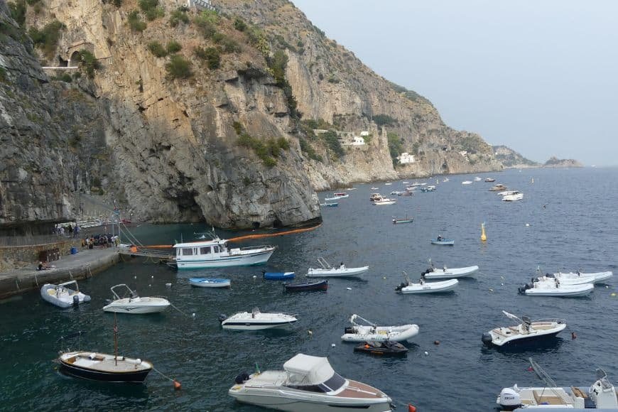 Amalfi Coast Itinerary, Boats in Praiano