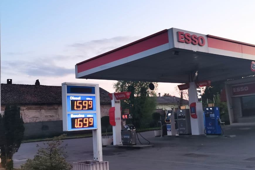 Europe road trip cost calculator, Gas Station in Europe