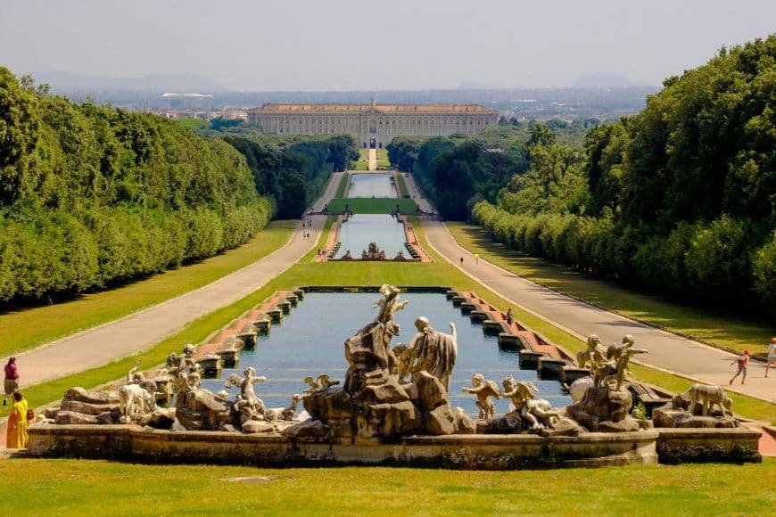 Day Trips From Naples, Grand gardens and fountains of the Royal Palace of Caserta