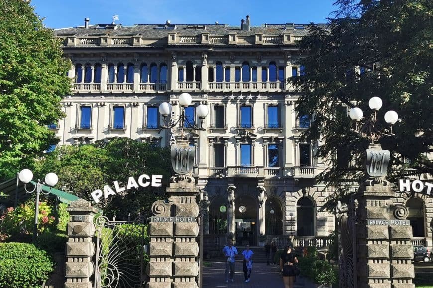 Lake Como Travel Guide, Hotel Palace overlooking Lake Como with panoramic lake views