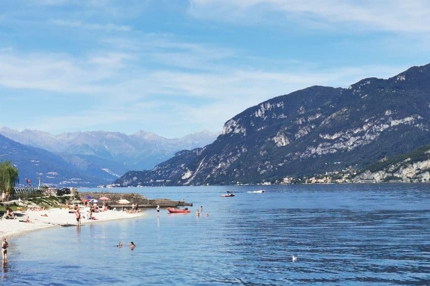 Things to Do in Lake Como, Lakeside beach on Lake Como