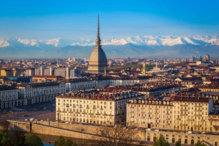 Turin 2-Day Itinerary, Mole Antonelliana tower rising above Turin skyline