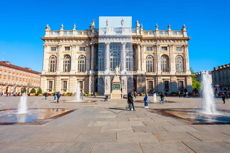Turin 2-Day Itinerary, Palazzo Madama baroque façade in Piazza Castello