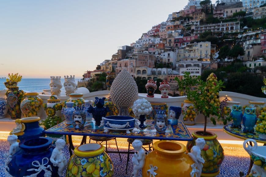 Where to Stay on the Amalfi Coast, Positano Resort at Night