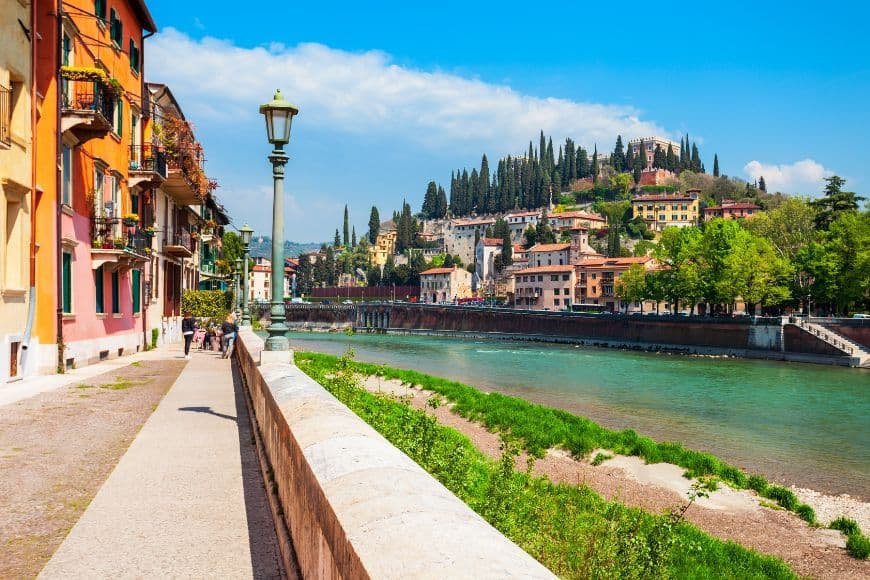 Verona Travel Guide, Riverside walkway along the Adige River
