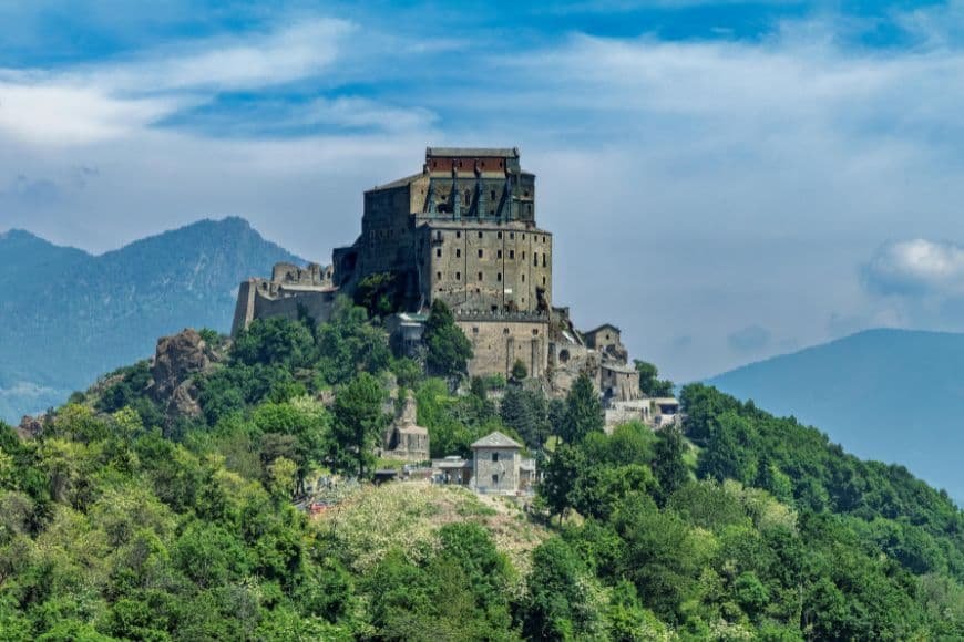 Turin Travel Guide, Sacra di San Michele abbey on mountaintop