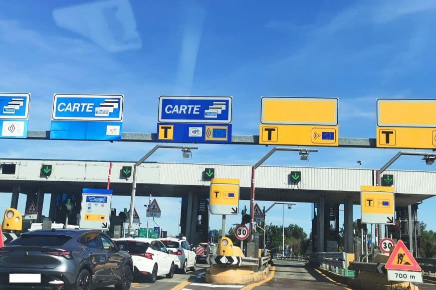 Europe road trip cost calculator, Toll Station in Italy
