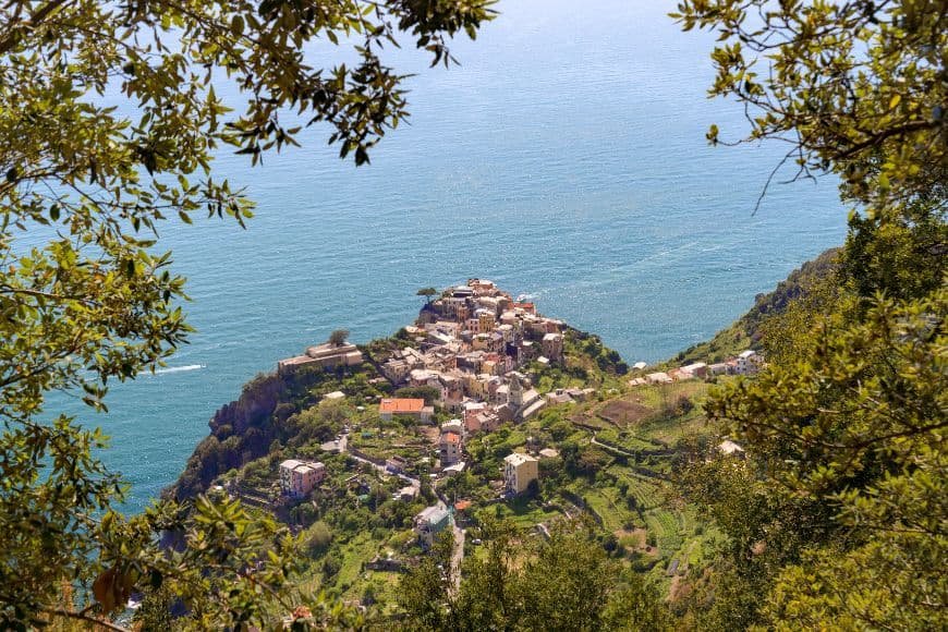 Things to Do in Cinque Terre, Corniglia village perched on cliffs above the sea