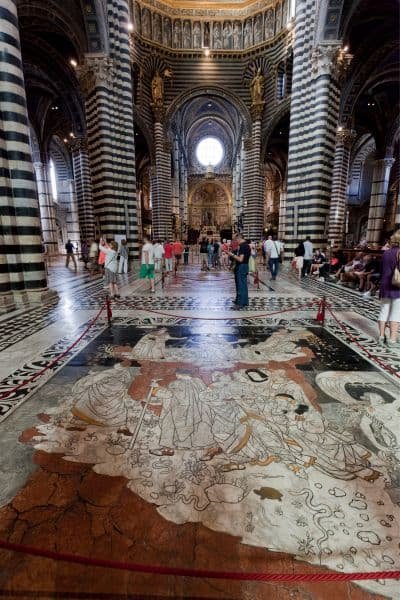 One Day in Siena, Interior of Siena Cathedral