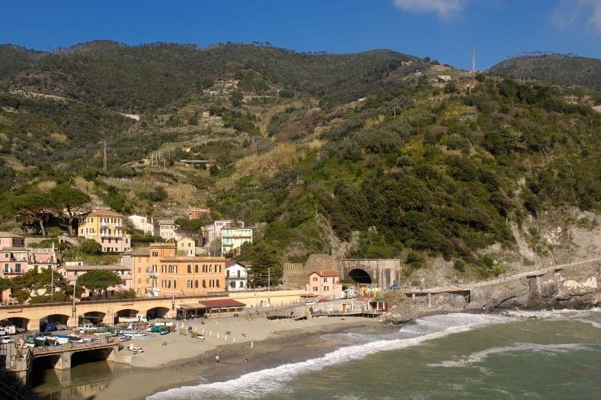 Things to Do in Cinque Terre, Monterosso old town beach near the colorful village buildings